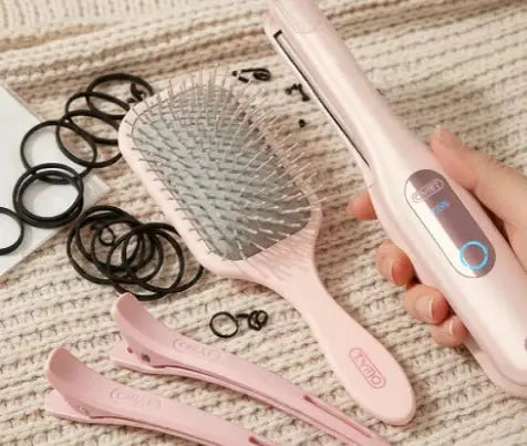 TYMO CLAMGO flat iron for French braid bun
