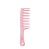 TYMO LooseWave Comb wide tooth detangling comb in pastel pink with ergonomic handle and hanging hole