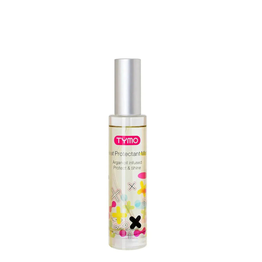 TYMO Heat Protectant Spray with Argan oil, best hair heat protectant to shield, enhance shine and style safety.