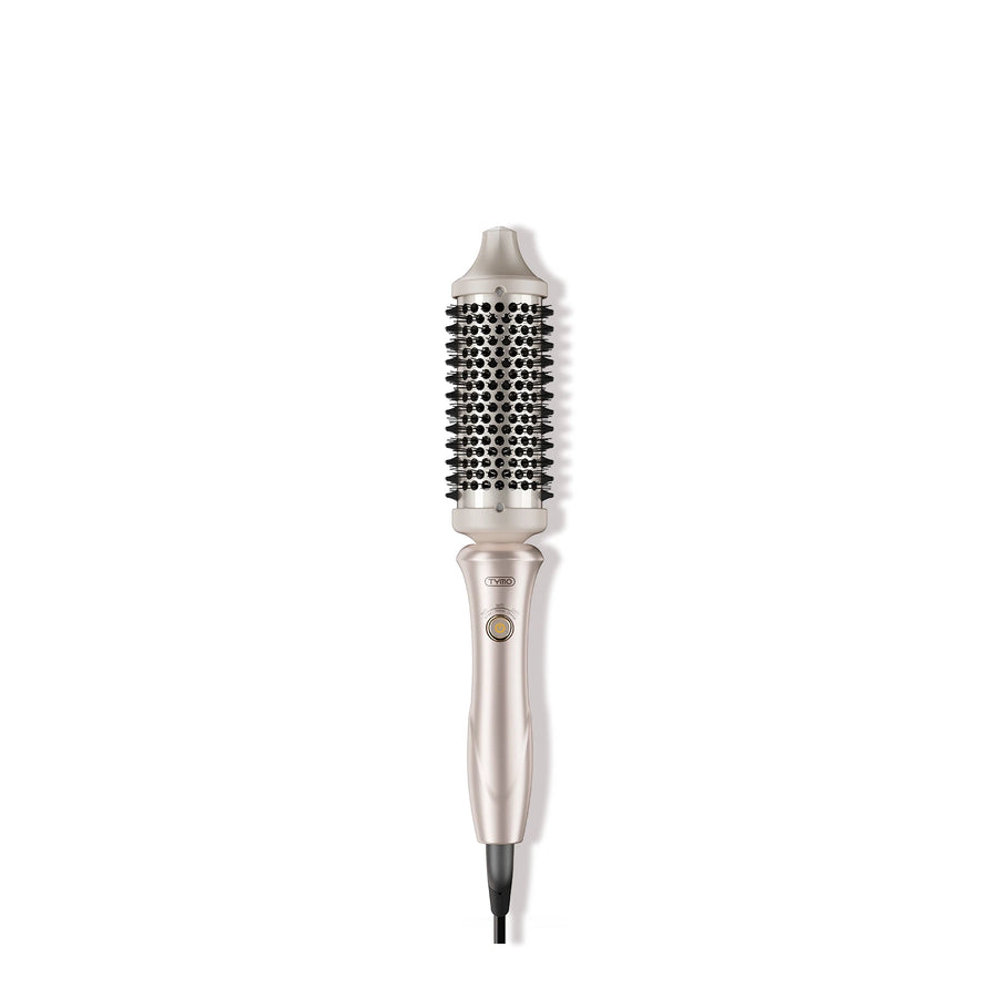 TYMO Stylux heated thermal brush in champagne gold for hair volumizing and blowout styling