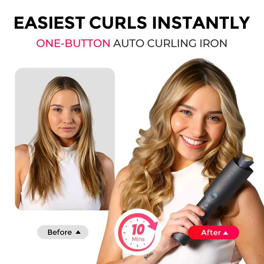 Wave hairstyle short made easy with TYMO CURLPRO compact curler