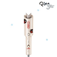 TYMO x Pingu CurlPro 1-inch automatic hair curler in beige featuring Pingu graphics.